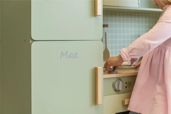 Optioneel: grijze naamsticker