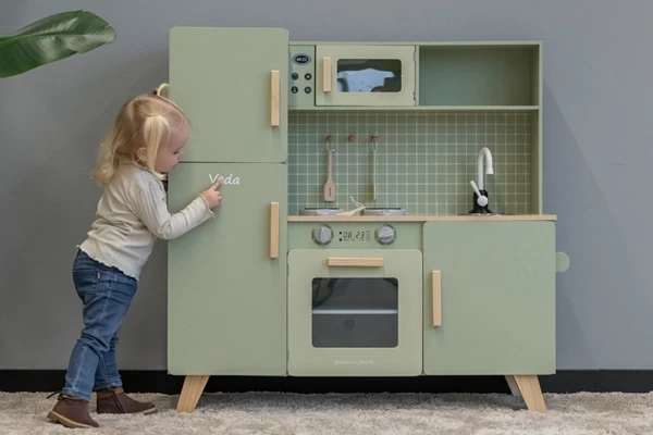 Optioneel: witte naamsticker