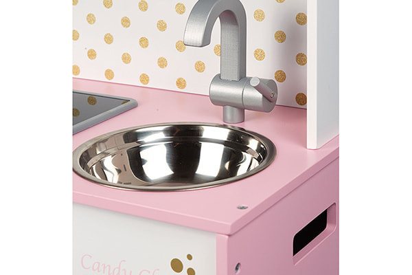 Kraan met roestvrij stalen gootsteen.