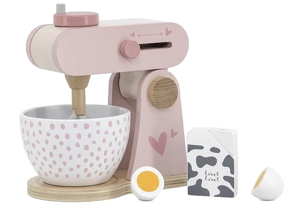 Laat de mixer draaien met de knop bovenop