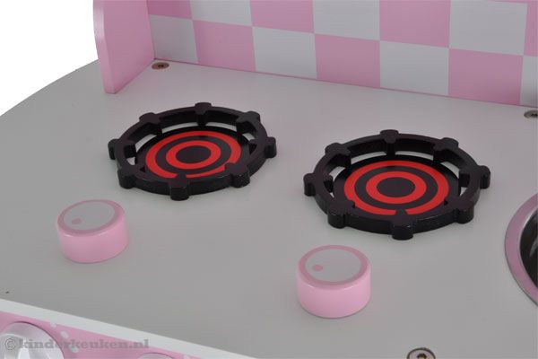 2 pits gasfornuis met draaiknoppen.