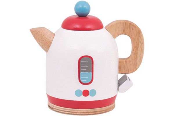 Houten waterkoker van het merk Bigjigs.