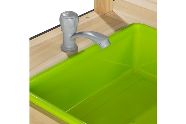 Inclusief spoelbak om je handen te wassen tijdens het koken.