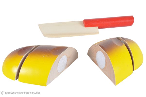 Broodje zit met klitteband aan elkaar.