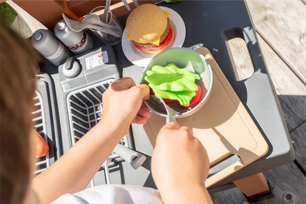 Of zet een hamburger in elkaar