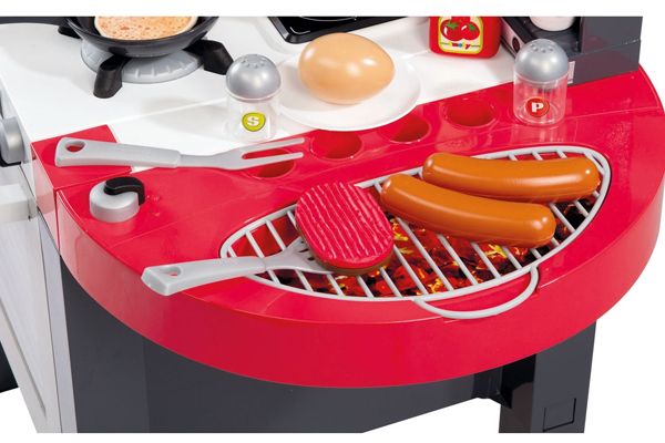 Grill al het vlees op de grillplaat.