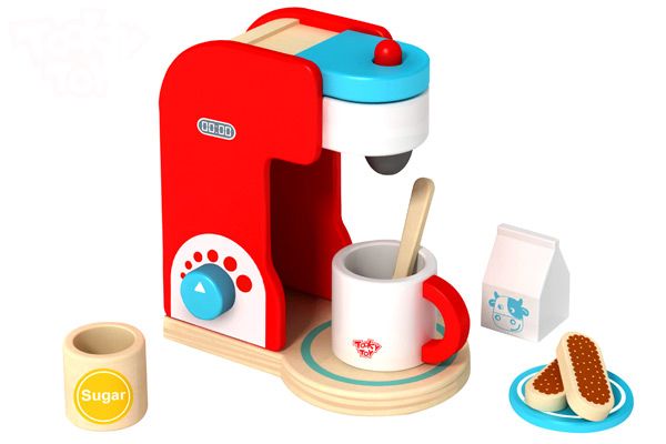 Houten coffee set van Tooky Toy.