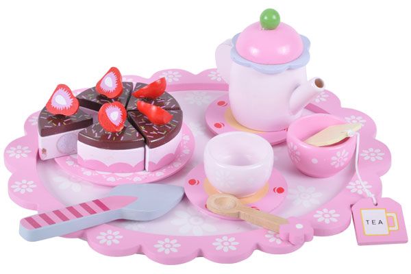 Prachtige theeset compleet met dienblad.