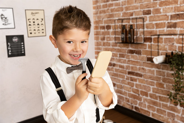 Spiegel en scheermes